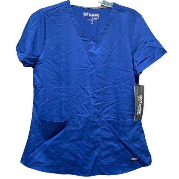 NWT Grey's Anatomy Scrub by Barco Blue Size Medium - Picture 1 of 5